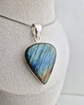 Labradoriet ketting zilver 1