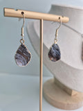 Chalcedoonroos oorbellen