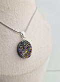 Titanium Aurakwarts ketting ovaal 1