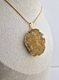 Citrien cluster ketting goud